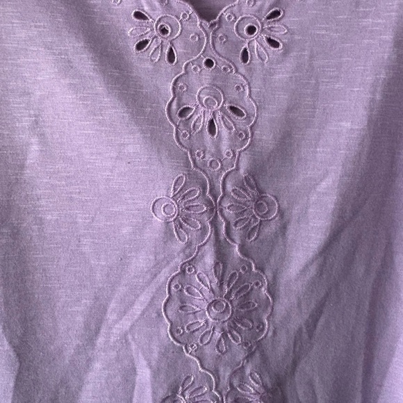 BloomChic Purple, Teal, and Yellow Short Sleeve Top Trio - Picture 10 of 10